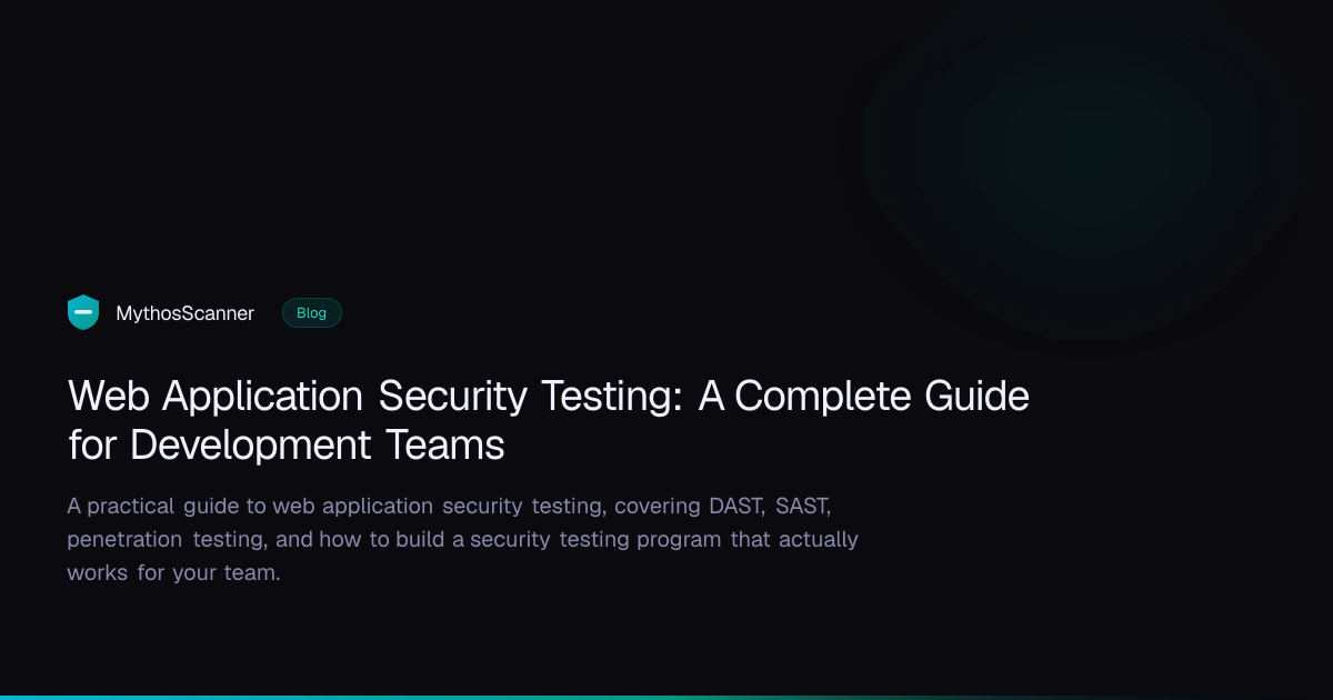 Web Application Security Testing: A Complete Guide for Development ...